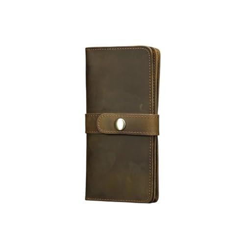 TLMDXTEU Herren-Geldbörsen Lange, einfache Vintage-Geldbörse for Herren mit Geldklammer Brieftasche Wallet Portmonee(Colour 2) von TLMDXTEU