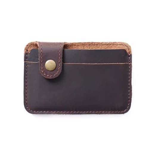 TLMDXTEU Kreditkartenetui für Damen und Herren Tragbarer Mini-Kartenhalter for Damen, einfacher Kartenhalter aus Leder mit Münzfach(Colour 4) von TLMDXTEU