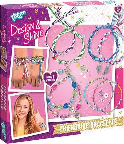 TM ESSENTIALS Design & Shine DIY-Armbänder - unterschiedliche Farben und Formen - kreatives Kreieren/Perfekt für Kinder von TM ESSENTIALS