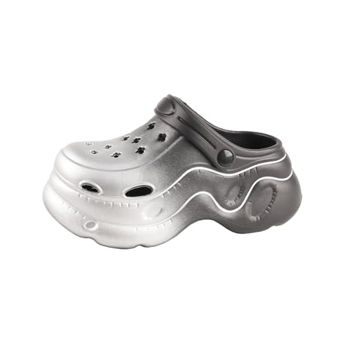 TMA EYES Damen Classic Clogs Bequeme und atmungsaktive weiche Hausschuhe Slip On Dias Schuhe Strand Sandalen（Schwarz，40/41） von TMA EYES