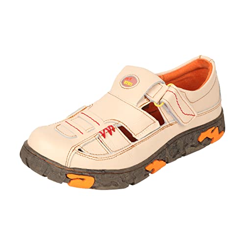 TMA EYES Damen Leder Schuhe Outdoor Wanderschuhe Wasserdichte Athletische Sportschuhe Closed Toe Sandalen(Weiß,41) von TMA EYES