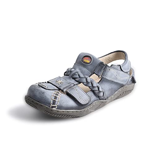 TMA EYES Damen Mode atmende Outdoor Sandalen, Sommerschuhe(schwarz，37 von TMA EYES