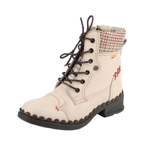 TMA EYES Damen modische Stiefeletten mit niedrigem Absatz und seitlichem Reißverschluss(Weiß,41) von TMA EYES