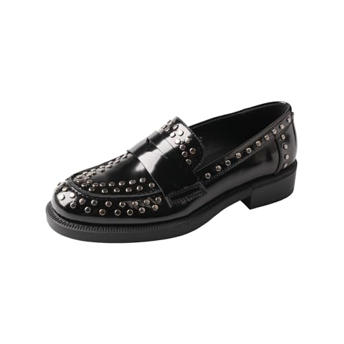 TMA EYES Damen schwarzer klassischer modischer bequemer Einzelschuh（Schwarz，38） von TMA EYES