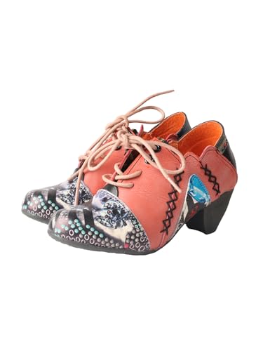 TMA EYES Damenschuhe mit Schuhen mit Seitengriffigen Nähten, im hexenstil（Orange ，40） von TMA EYES