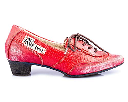 TMA 1811 Damen Pumps Leder rot - EUR 38 von TMA