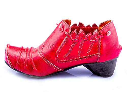 TMA 8668 Damen Pumps Leder rot - EUR 42 von TMA