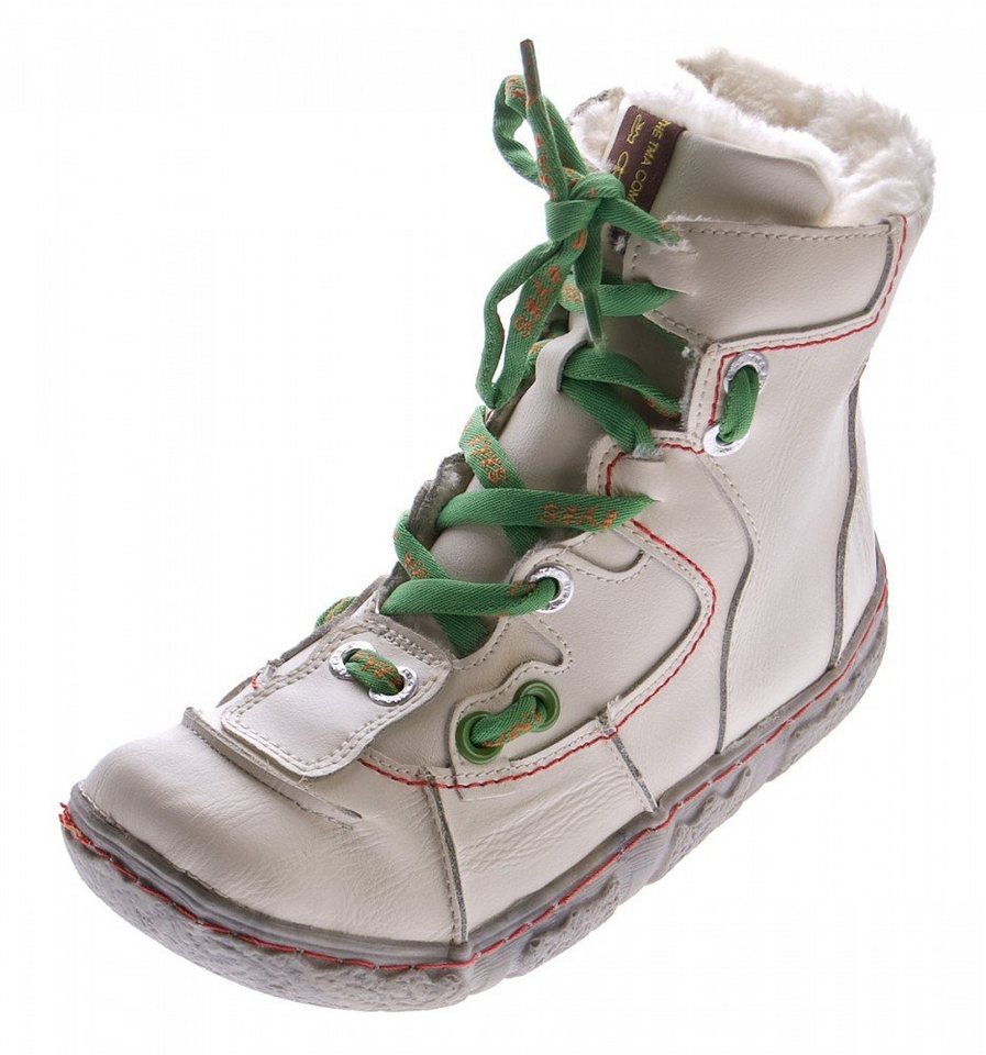 TMA Damen Leder Winter Stiefeletten TMA Schuhe Stiefel Stiefelette Gefüttert, Used Look, Schnürsenkel von TMA