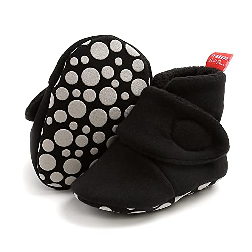 TMEOG Unisex-Baby Neugeborenes Fleece Booties Bio Baumwoll-Futter und rutschfeste Greifer Winterschuhe TMEOG Unisex-Baby Neugeborenes Fleece Booties Bio Baumwoll-Futter und rutschfeste Greifer Winterschuhe von TMEOG