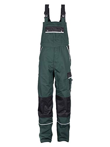 TMG® | Lange Arbeitslatzhose Herren, Grüne Latzhose mit Kniepolstertaschen aus Cordura, viel Stauraum, robust | 25 von TMG INTERNATIONAL Textile Management Group