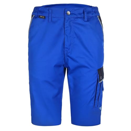 TMG® | Kurze Arbeitshose für Herren, Blaue Arbeitsshorts mit Werkzeugtasche, Cargohose inkl. Stretchbund | Gr. 52 von TMG INTERNATIONAL Textile Management Group