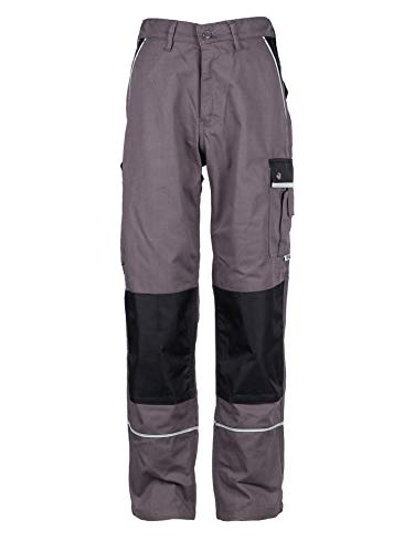 TMG® - Herren Bundhose/Cargohose mit Kniepolstertaschen - strapazierfähig - Grau (W38 S / EU27) von TMG INTERNATIONAL Textile Management Group