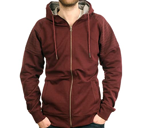 TMG® Hoody Hoodie Kapuzenpullover Pullover Sweatshirt Herren Restposten Burgund M von TMG INTERNATIONAL Textile Management Group