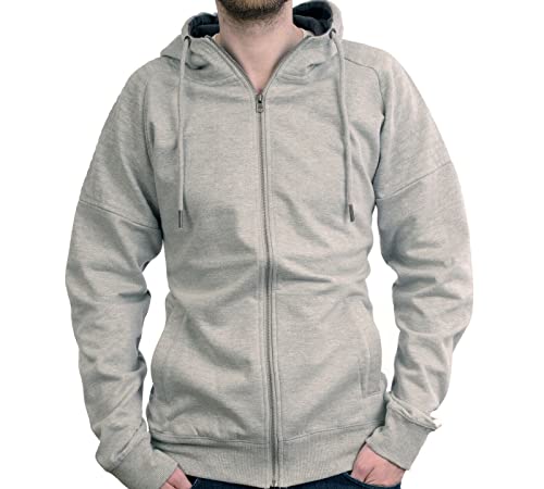 TMG® Hoody Hoodie Kapuzenpullover Pullover Sweatshirt Herren Restposten Hellgrau M von TMG INTERNATIONAL Textile Management Group