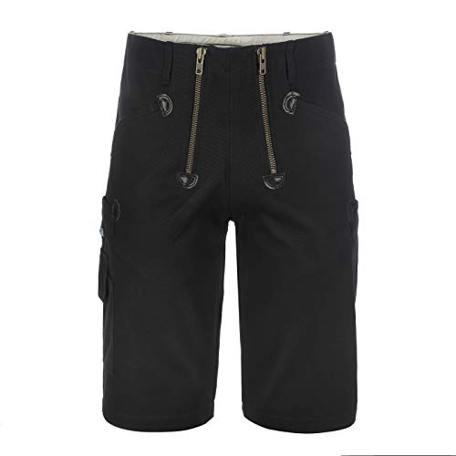 TMG | Dachdecker Shorts für Männer, viel Stauraum, Zunfthose ohne Schlag, Kurze Arbeitshose, Schwarze Cargo | Gr. 42 von TMG INTERNATIONAL Textile Management Group