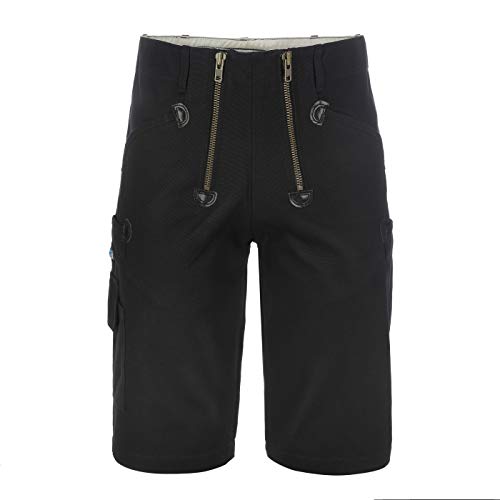 TMG | Dachdecker Shorts für Männer, viel Stauraum, Zunfthose ohne Schlag, Kurze Arbeitshose, Schwarze Cargo | Gr. 46 von TMG INTERNATIONAL Textile Management Group
