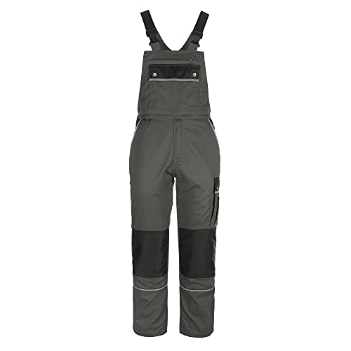 TMG | Leichte Arbeitslatzhose für Herren Style Light, graue Arbeitshose mit Kniepolster & Taschen, robust | Gr. 44 von TMG INTERNATIONAL Textile Management Group