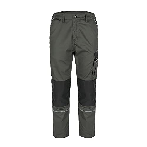 TMG | Leichte Arbeitshose für Herren, lang, ideal für Sommer, graue Cargohose mit Kniepolster, mit Taschen | Gr. 54 von TMG INTERNATIONAL Textile Management Group