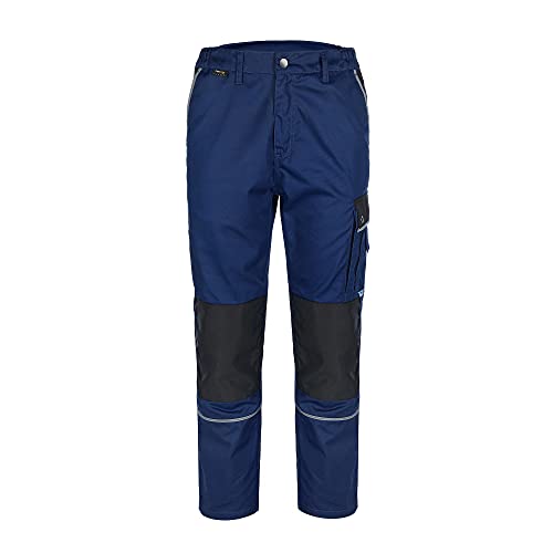 TMG | Leichte Arbeitshose für Herren, lang, ideal für Sommer, dunkelblaue Cargohose mit Kniepolster & Taschen | Gr. 46 von TMG INTERNATIONAL Textile Management Group