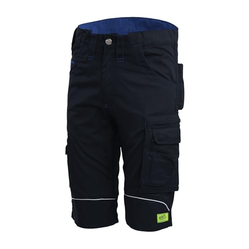 TMG | Kurze Arbeitshose für Herren, Gerader Schnitt, Navy-Blaue Arbeitsshorts Kultworker, Stretchbund, Werkzeugtasche von TMG INTERNATIONAL Textile Management Group