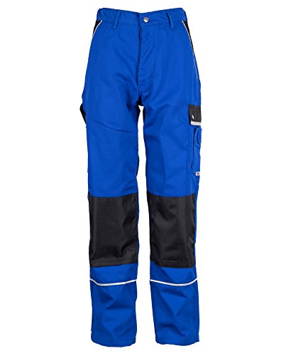 TMG® | Blaue Arbeitshose für Herren, Lange Arbeitshose mit Kniepolstertaschen, viel Stauraum, Männer Arbeitshose | 54 von TMG INTERNATIONAL Textile Management Group