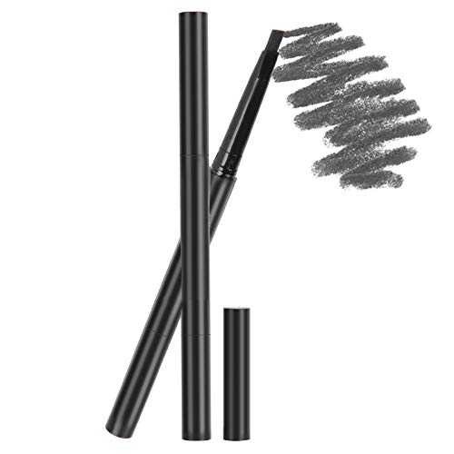 2-teiliger Augenbrauenstift, Selbstklebender Eyeliner, Wasserdichter Augenbrauenstift mit Brauenpinsel in 1 Doppelköpfigem, Langlebigem Eyeliner-Stift Rainsin von TMISHION