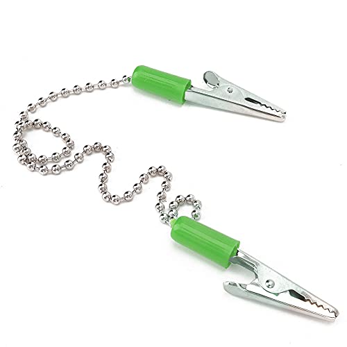 5Pcs Lätzchen Clip Dentallabor, 5Pcs Lätzchen Clip Zum Klemmen Einweg-Schnurloser Lätzchen Lätzchen Clip Serviettenhalter Zahnarztbedarf Edelstahl (Grün) von TMISHION