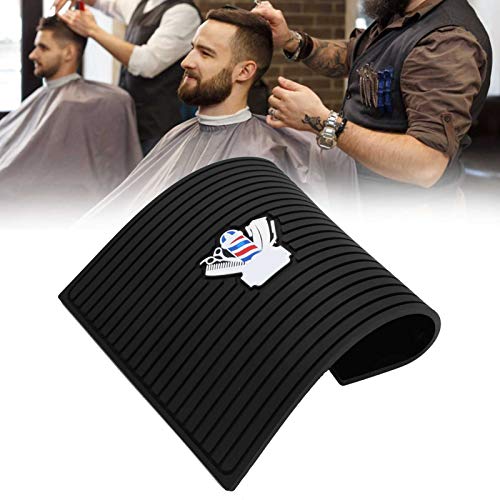 Barber Station Matte, Silikon Rutschfestes Pad Friseur, Elektrischer Haarschneider Clipper Werkzeuge Kissen Friseur Zubehör Schminktisch Tool Pad für Clippers Hairpins Combs von TMISHION