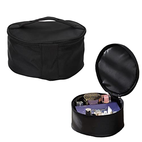 Barrel Make-up-Tasche Barrel Make-up-Tasche Runde wasserdichte Reise-Make-up-Tasche Abriebfeste Polyester-Kosmetiktasche Make-up-Koffer-Organizer Reise-Kosmetiktasche Kosmetik von TMISHION