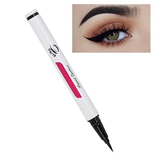 Eyeliner,Wasserfester Flüssig-Eyeliner Flüssig-Eyeliner-Stift, der Reibungslos Langlebig Ist, Wasserfest, Wischfest, Augen-Make-up-Werkzeug, 1 Ml(Schwarz) von TMISHION