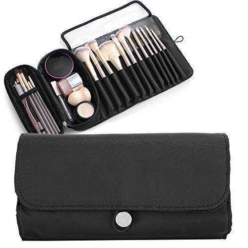 Make-up Pinsel Tasche, Kosmetiketui Bleistiftetui Rollable Pouch Bag Clutch Bag Kosmetiketui Pen Etui für Frauen von TMISHION