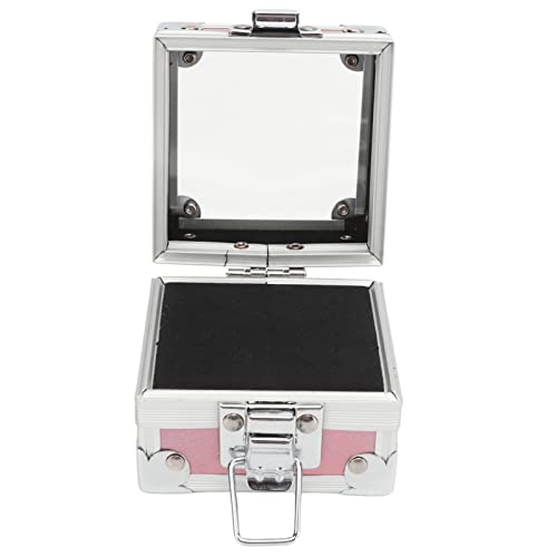 Nagelbohrer Sets, Nagelbohrer Halter Behälter 25 Löcher Aluminiumlegierung Nagelschleifer Bits Aufbewahrungsbox Organizer Transparenter Nagelbohrer Behälter mit Abdeckung (Rosa) von TMISHION