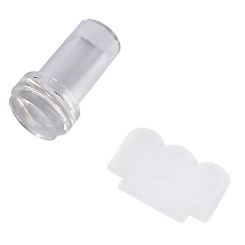 Nail Art Seal Nail Art Stamping Templates Manicure Tool Fashionable Transparent Silicone Nail Polish Transfer Stamper & Scraper Set Maniküre, Polygel Tampon Ongle Nail Art Seal Nail Art von TMISHION