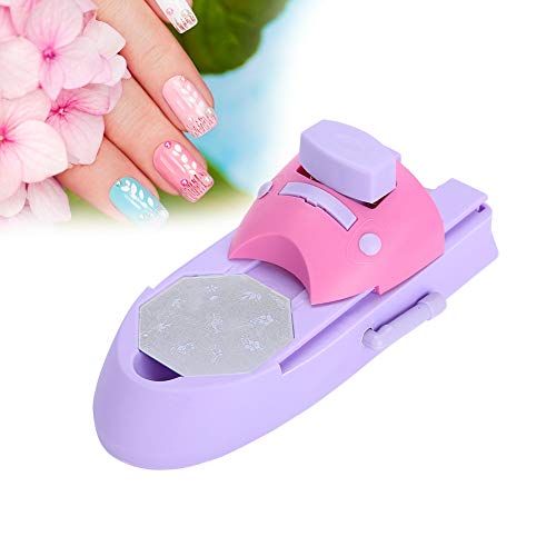 Nail art Drucker, professionelle Nail art DIY Muster Druckmaschine Stamper Nail Printer Maniküre Werkzeuge Mit 6 Stücke Dekoration Mädchen Aufkleber von ZJchao