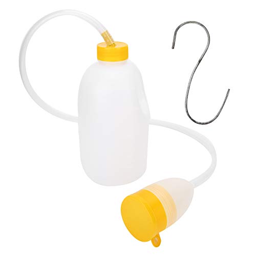 PVC 1700ml Urinflaschen für Männer, tragbarer Silikon-Urinsammler Home Pee-Flasche für Männer Urinaufbewahrung mit Rohr für bettlägerige Patienten von TMISHION