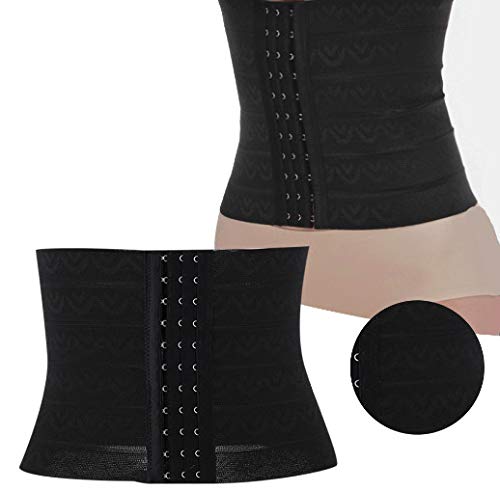 Postpartale Korsett, Frauen Bauchgürtel, Bauchweg Shaper, Bauchweggürtel Elastische Mutterschaft Unterstützung postpartale Taille Wrap(M-black) von TMISHION