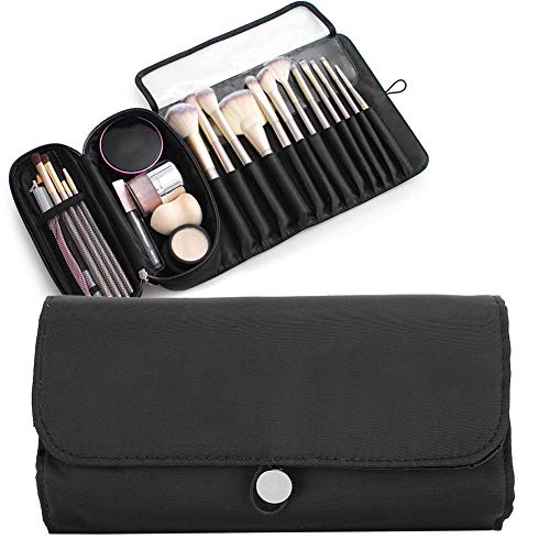 Kosmetiktasche, Reise Make-up Kosmetiktaschen Organizer, Make-up Pinsel Toilettenartikel Lippenstift Creme Organizer Tasche Tragbare Faltkosmetik Werkzeug Aufbewahrungstasche von TMISHION