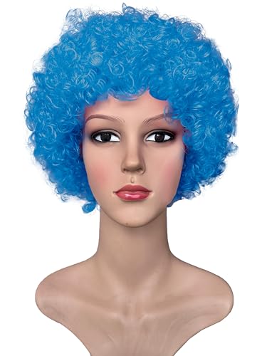 Clown Perücke für Party Cosplay Karneval Halloween Multipack cond.5800 (Blau, 1 Stück) von TMK