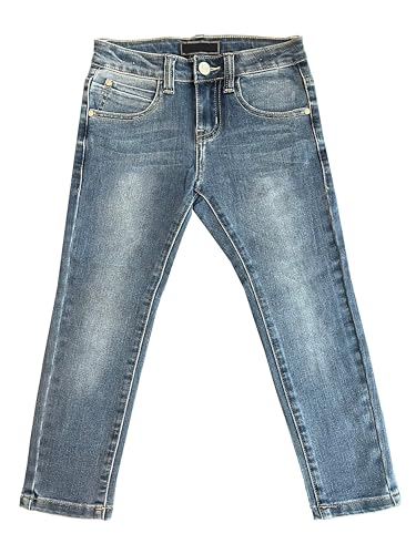 TMK Lange Jeans für Kinder, Jeanshose für Jungen mit elastischem Bund, Denim-Hose Blau Junior Mädchen (Code 2300), Jeans-2356, 4 Jahre von TMK