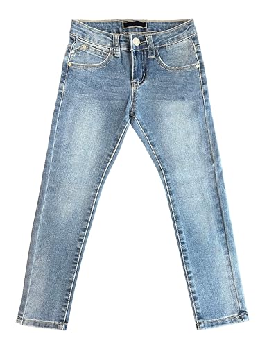 TMK Lange Jeans für Kinder, Jeanshose für Jungen mit elastischem Bund, Denim-Hose Blau Junior Mädchen (Code 2300), Jeans-2360, 6 Jahre von TMK