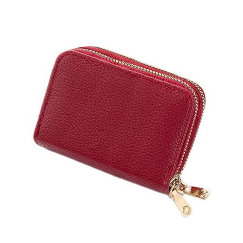 TMMLIJIPL Damen kurze große Kapazität Reißverschluss Kartenhalter PU-Leder Geldbörsen weiblich kleine Münzbörse Business ID Hüllen Tasche (Farbe: A), C von TMMLIJIPL
