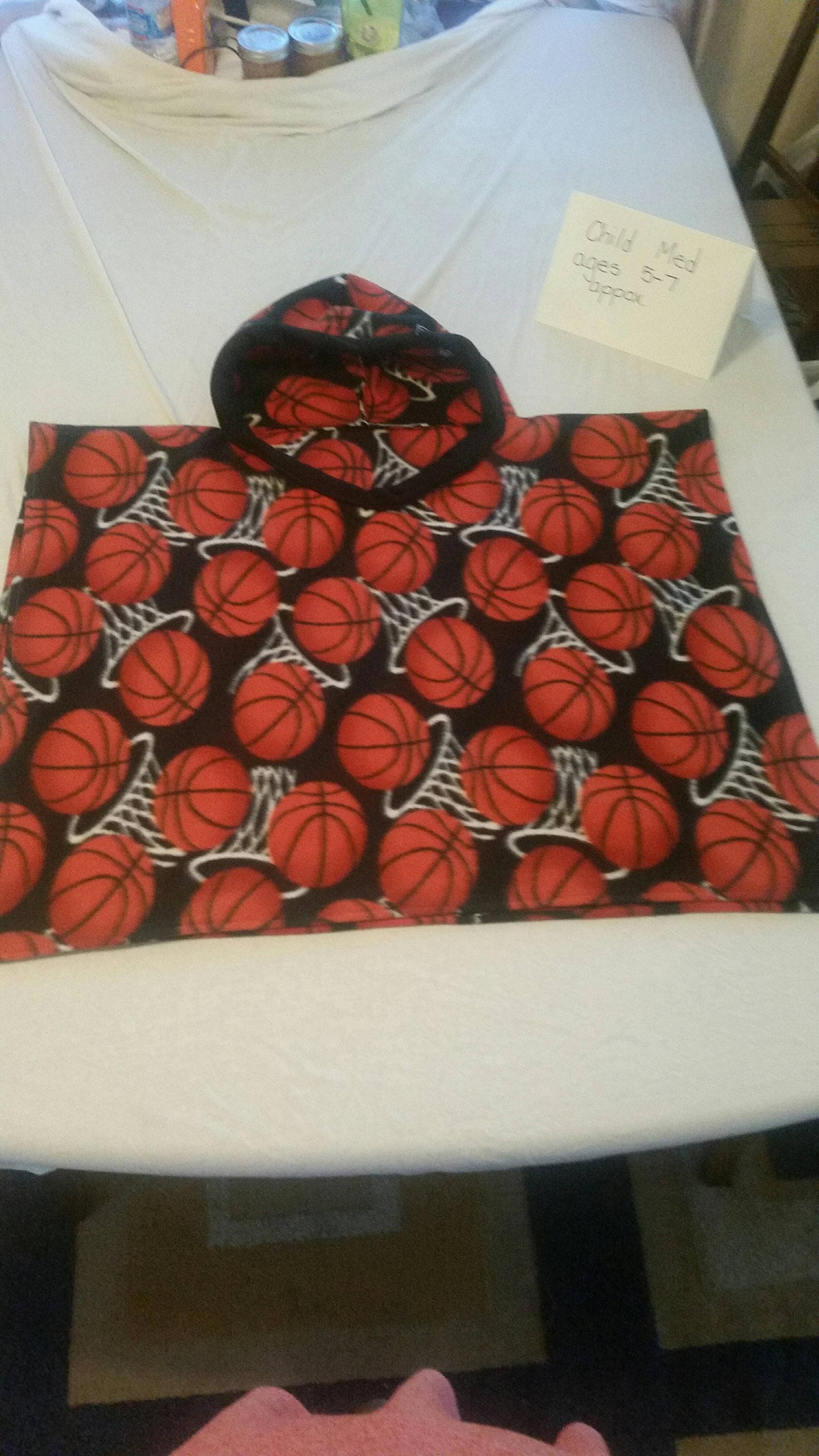 Basketball Polarfleece Poncho von TMProjects