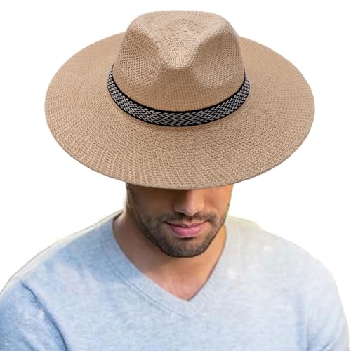 TMRBBesty Strohhüte für männer - Strohhut Herren Panamahut - Sommer-UV-Schutz für Herren – Rollbar & Stilvoll 56-58CM TMRBBesty Strohhüte für männer - Strohhut Herren Panamahut - Sommer-UV-Schutz für Herren – Rollbar & Stilvoll 56-58CM von TMRBBesty