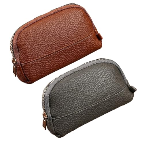 Geldbörse 2stk kleingeldbörse Geldbeutel münzen Münzbeutel Münzbörse mini Geld börse Pu Leder Täschchen Schüttbörse Walle Portmonee Minibörse Münzfach Geldsäckchen Coin Purse Münzgeldbörse von TMTGTS