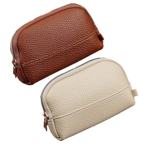 Geldbörse 2stk kleingeldbörse Geldbeutel münzen Münzbeutel Münzbörse mini Geld börse Pu Leder Täschchen Schüttbörse Walle Portmonee Minibörse Münzfach Geldsäckchen Coin Purse Münzgeldbörse von TMTGTS