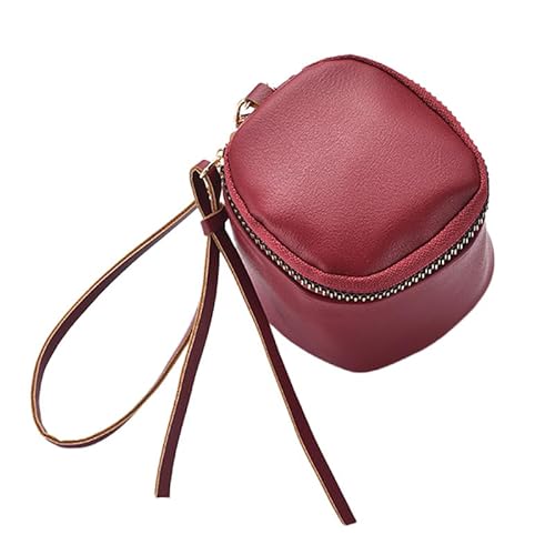 Geldbörse 7.5 * 7.5cm kleingeldbörse Geldbeutel münzen Münzbeutel Münzbörse mini Geld börse Pu Leder münzbörse Täschchen Schüttbörse Portmonee Minibörse Kosmetiktasche Münzfach Geldsäckchen von TMTGTS