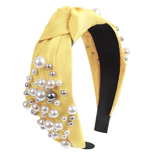 Haarreifen Breite Stirnband Haarband Haarreif mit Knoten Haare Hoops Stirnbänder Haarschmuck für weihnachten Valentinstag Geburtstag Kopfbände Kopf Turbane Abschlussball Strand Partys Reisen von TMTGTS
