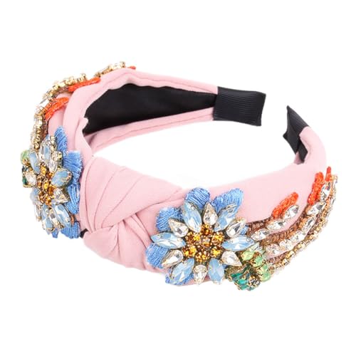 Haarreifen Breite Stirnband Haarband Haarreif mit Knoten Haare Hoops Stirnbänder Haarschmuck für weihnachten Valentinstag Geburtstag Kopfbände Kopf Turbane Abschlussball Strand Partys Reisen von TMTGTS