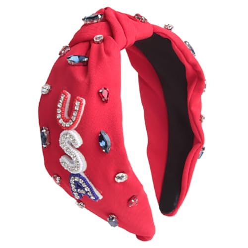 Haarreifen Breite Stirnband Haarband Haarreif mit Knoten Haare Hoops Stirnbänder Haarschmuck für weihnachten Valentinstag Geburtstag Kopfbände Kopf Turbane Abschlussball Strand Partys Reisen von TMTGTS