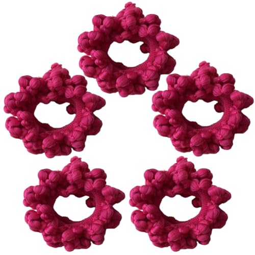 Haarrgummis 5 Stück Haarbänder Scrunchies Dicke Haarband Elastische Haarseil Haar Gummibänder Zopfgummis Reißverschluss Haarringe Pferdeschwanz Haarschmuck Haaraccessoires Mädchen damen von TMTGTS